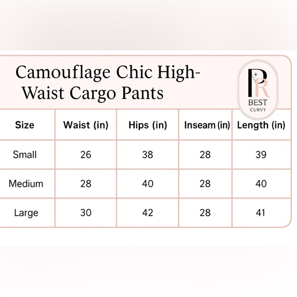 Camouflage Chic High-Waist Cargo Pants - Picture 16 of 16